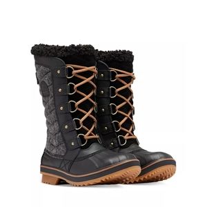 SOREL Women's Tofino II Boot Black / Gum Winter Rain Boot Size 9